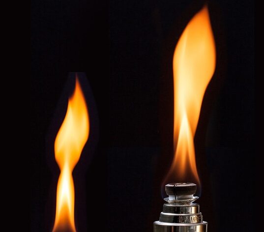 Lightened candles showing enlightenment